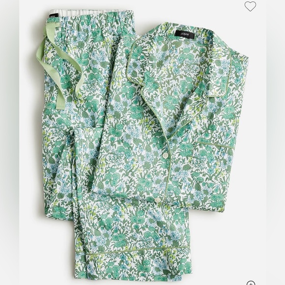 J. Crew Other - Long-sleeve cotton poplin pajama set in fête floral women’s 3XL